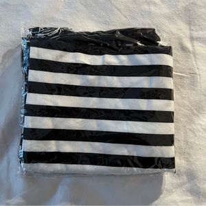 NWT Sephora Black and White Striped Scarf